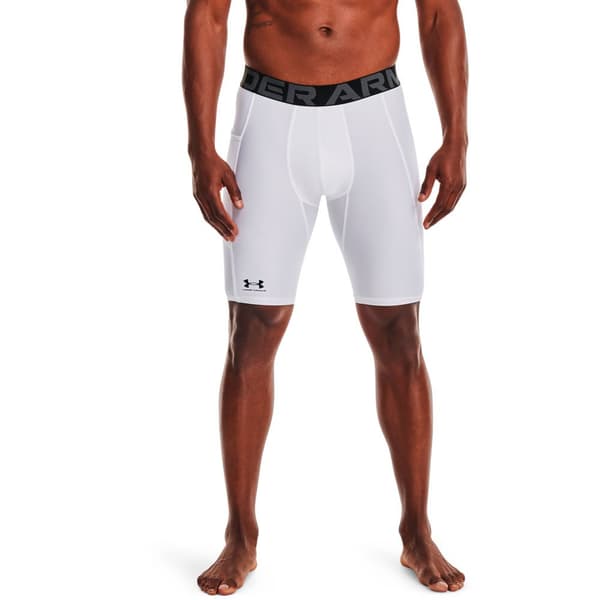 Under Armour Heatgear Compression Long Baselag Shorts Hvid 2XL / Regular Mand