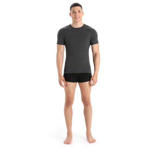 Icebreaker Merino 150 Anatomica Kortærmet Baselayer Grå S Mand