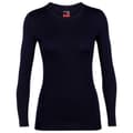 Miniatyrbillede 3 af 5: Icebreaker 260 Tech Crew Merino Langærmet Baselayer Blå XS Kvinde
