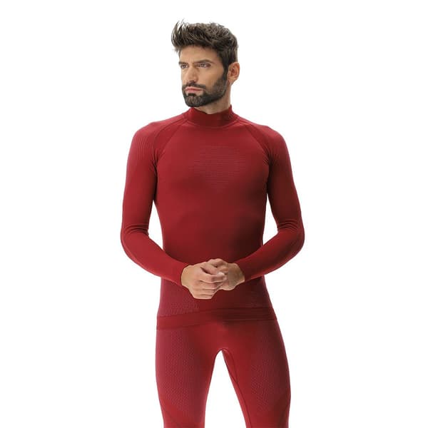 Uyn Evolutyon Turtle Neck Langærmet Baselayer Rød L / XL Mand