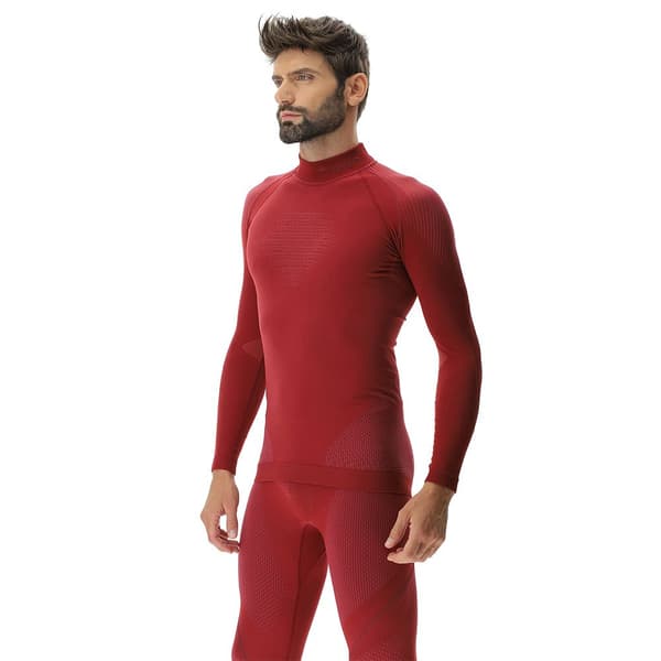 Uyn Evolutyon Turtle Neck Langærmet Baselayer Rød L / XL Mand