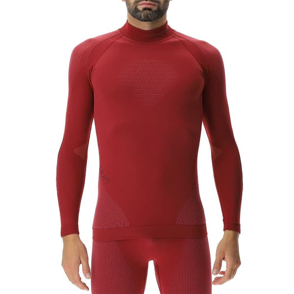 Uyn Evolutyon Turtle Neck Langærmet Baselayer Rød L / XL Mand