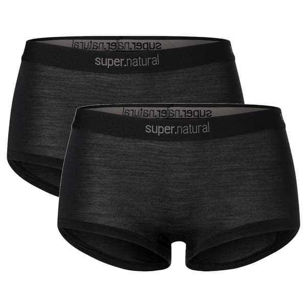 Super.natural Tundra 175 Boyfriend Boxers 2 Enheder Sort M Kvinde