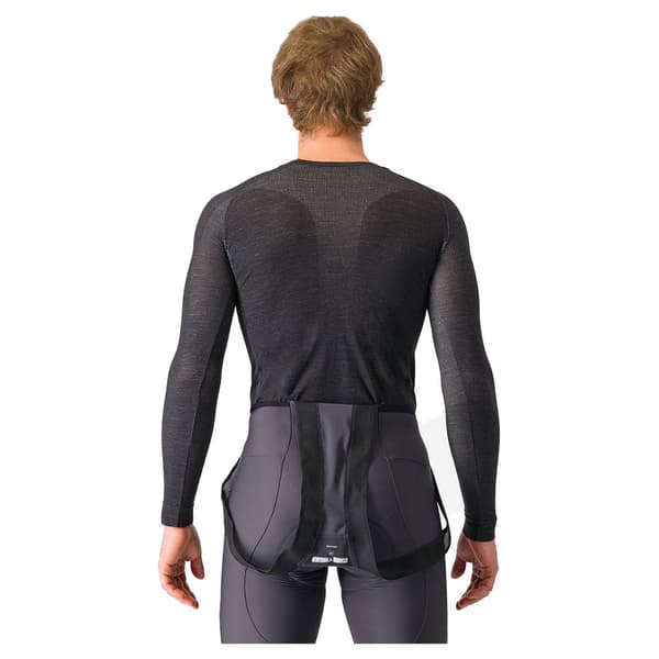 Castelli Merino Pitkähihainen Aluspaita Musta S-M Mies