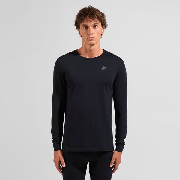 Odlo Merino 200 Pitkähihainen Aluspaita Musta XL Mies