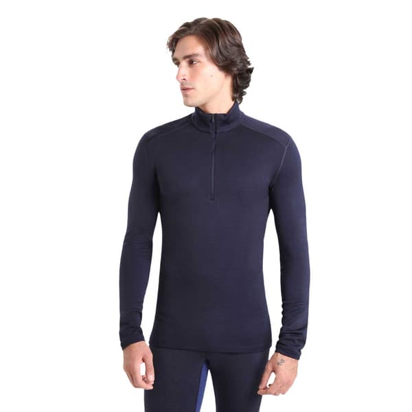 Icebreaker Merino 260 Tech Langærmet Baselayer Blå L Mand