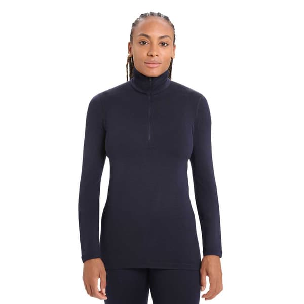 Icebreaker Merino 260 Tech Langærmet Baselayer Sort L Kvinde