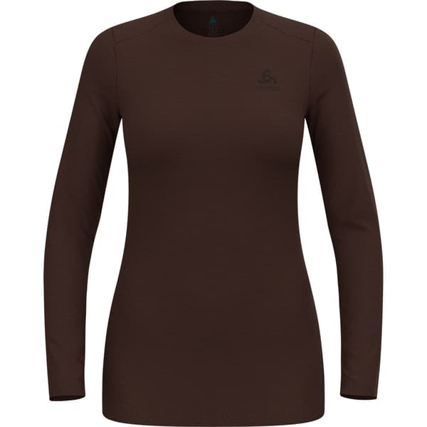 Odlo Merino 160 Langærmet Baselayer Brun M Kvinde