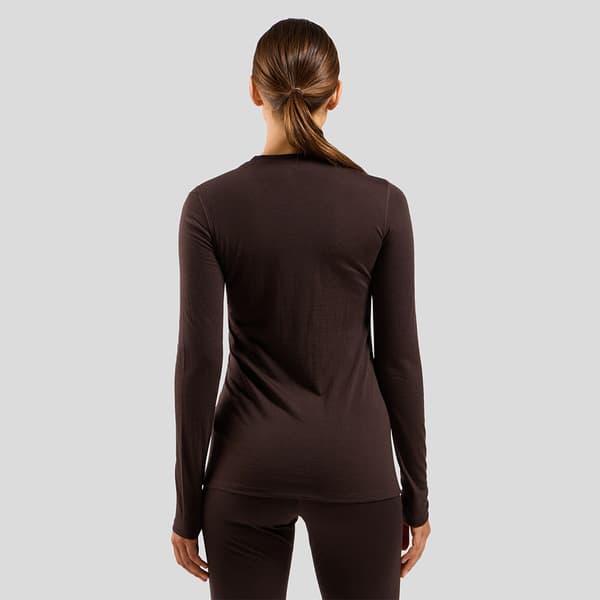 Odlo Merino 160 Langærmet Baselayer Brun M Kvinde