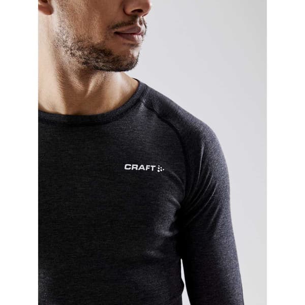 Craft Core Wool Merino Langærmet Baselayer Sort 2XL Mand