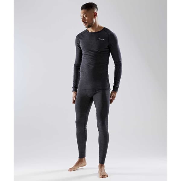 Craft Core Wool Merino Langærmet Baselayer Sort 2XL Mand
