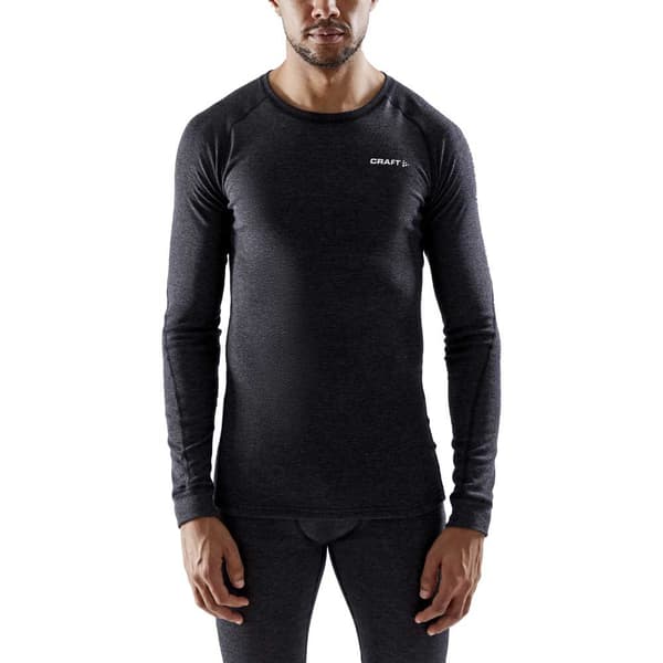 Craft Core Wool Merino Langærmet Baselayer Sort 2XL Mand