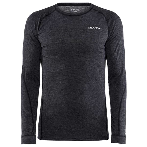 Craft Core Wool Merino Langærmet Baselayer Sort 2XL Mand