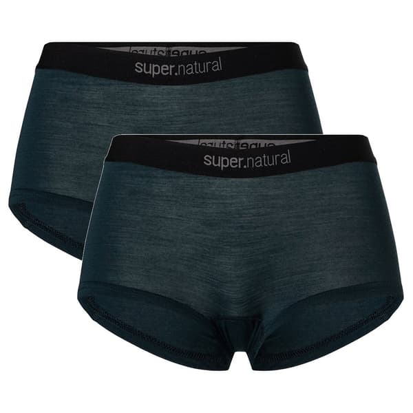 Super.natural Tundra 175 Boyfriend Boxers 2 Enheter Blå M Kvinna
