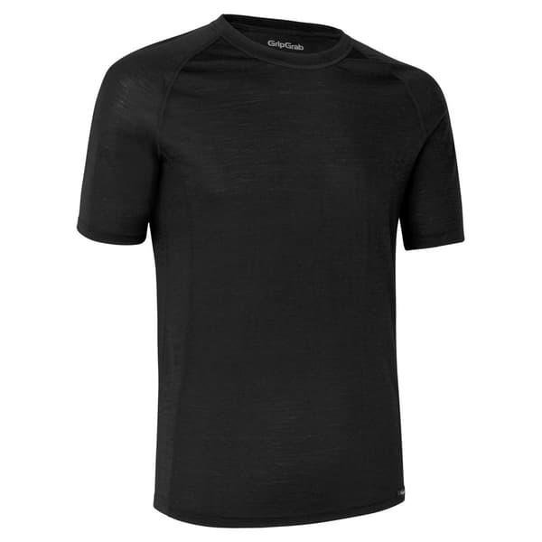Gripgrab Merino Blend Thermal Kortærmet Baselayer Sort L Mand