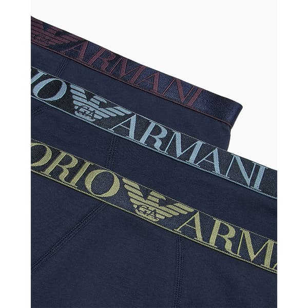 Emporio Armani 111357-4f726 Boxerit 3 Yksiköt Sininen S Mies