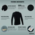 Miniatyrbillede 6 af 6: Gripgrab Expert 2 Thermal Langærmet Baselayer Sort M-L Mand