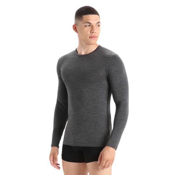 Icebreaker Merino 150 Anatomica Langærmet Baselayer Grå M Mand
