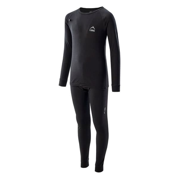 Elbrus Melor Merino Baselagbukser Sort 12 Years Dreng