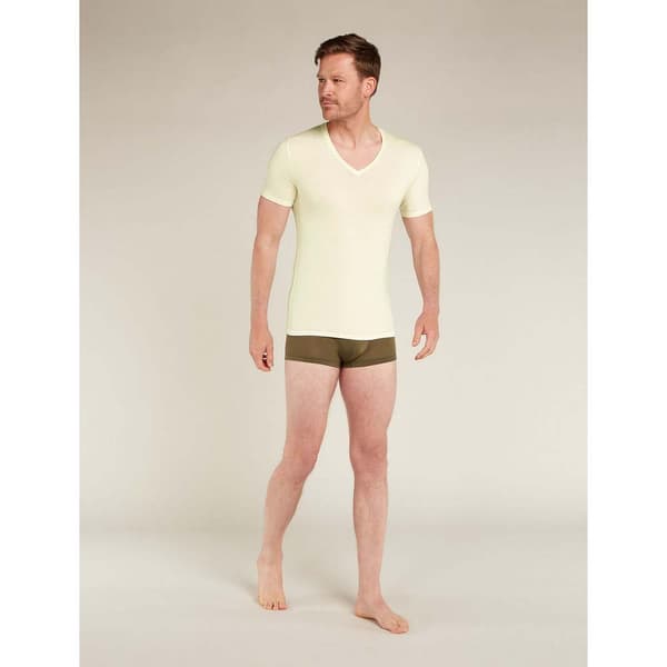 Icebreaker Merino 150 Anatomica V Lyhythihainen Aluspaita Keltainen S Mies