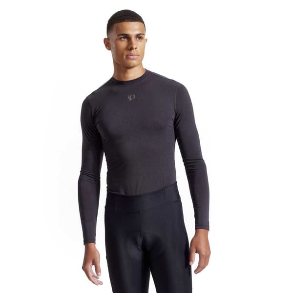Pearl Izumi Transfer Wool Base Långärmad Baslager Grå S Man