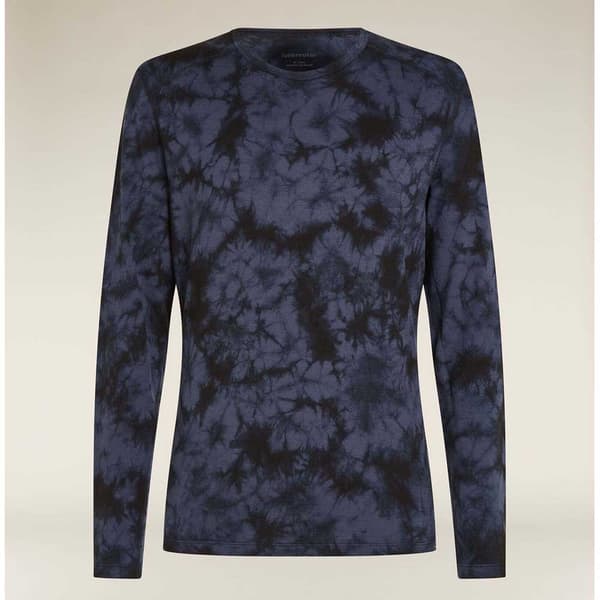 Icebreaker Merino 200 Oasis Cloud Dye Pitkähihainen Aluspaita Musta,Harmaa XL Mies
