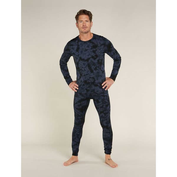 Icebreaker Merino 200 Oasis Cloud Dye Pitkähihainen Aluspaita Musta,Harmaa XL Mies