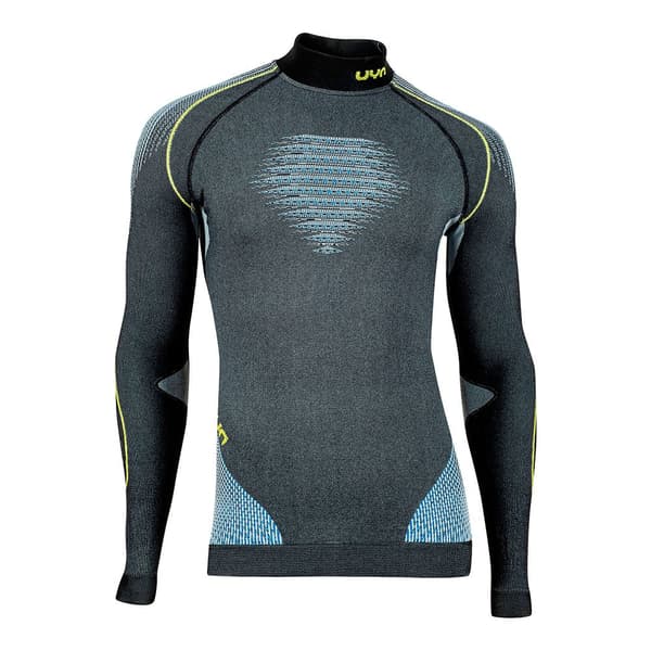 Uyn Evolutyon Langærmet Baselayer Sort,Grå S-M Mand