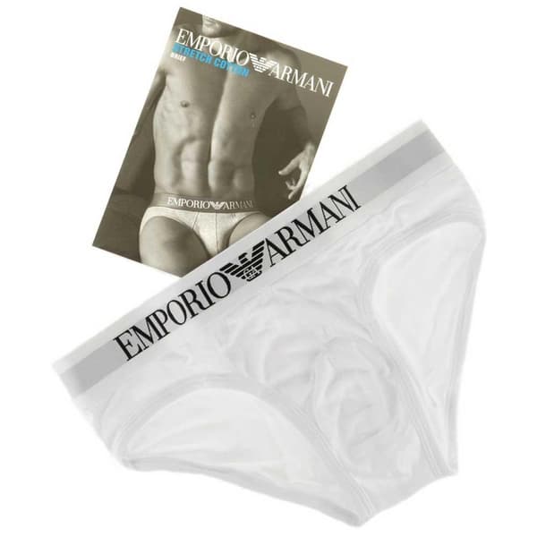 Emporio Armani 111285 Cc729 Slips Vit S Man
