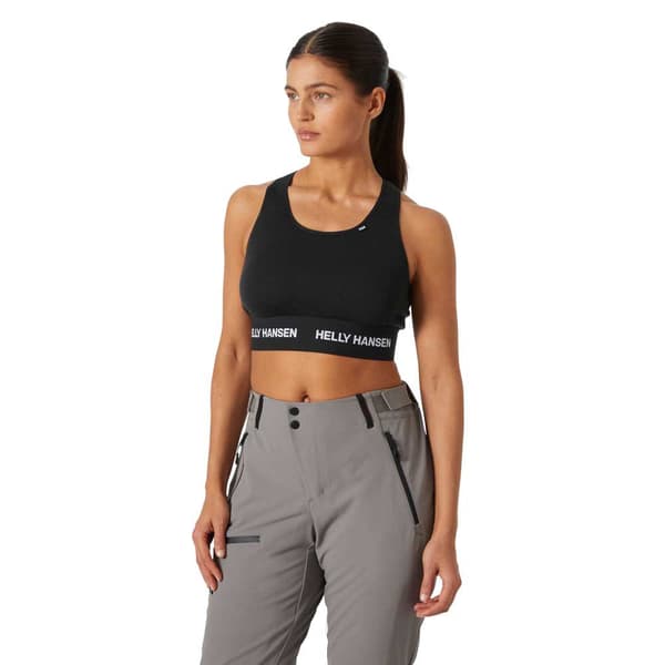 Helly Hansen Lifa Merino Mid Sports-bh Med Medium Støtte Sort S Kvinde