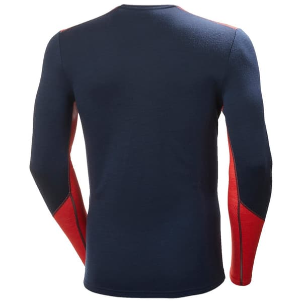 Helly Hansen Lifa Merino Midweight Crew Långärmad Baslager Blå L Man