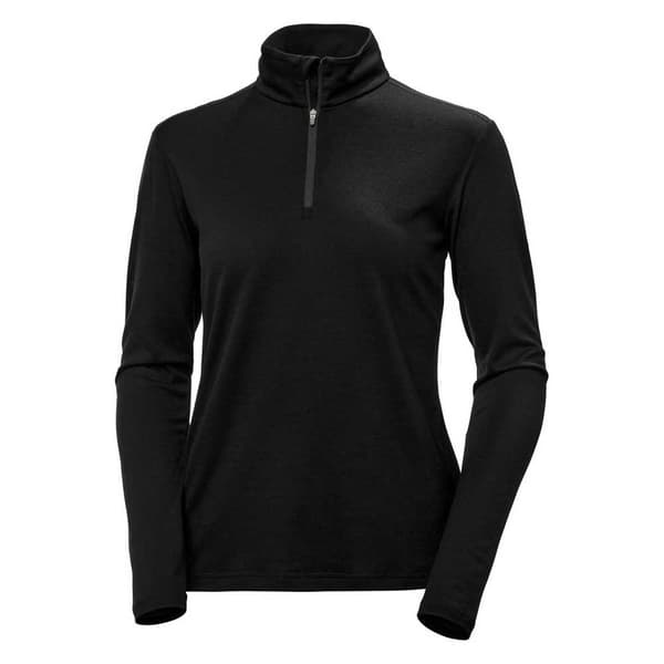 Helly Hansen Merino Pitkähihainen Aluspaita Musta M Nainen