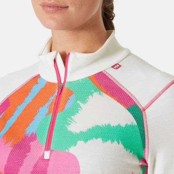 Helly Hansen Lifa Merino Midweight Gra Pitkähihainen Aluspaita Valkoinen M Nainen