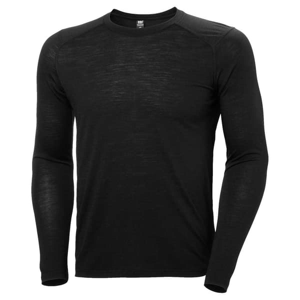Helly Hansen Durawool Crew Långärmad Baslager Svart XL Man