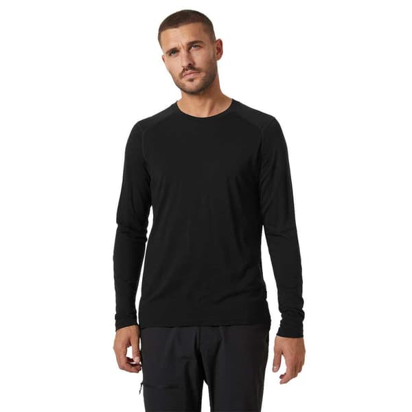 Helly Hansen Durawool Crew Långärmad Baslager Svart XL Man