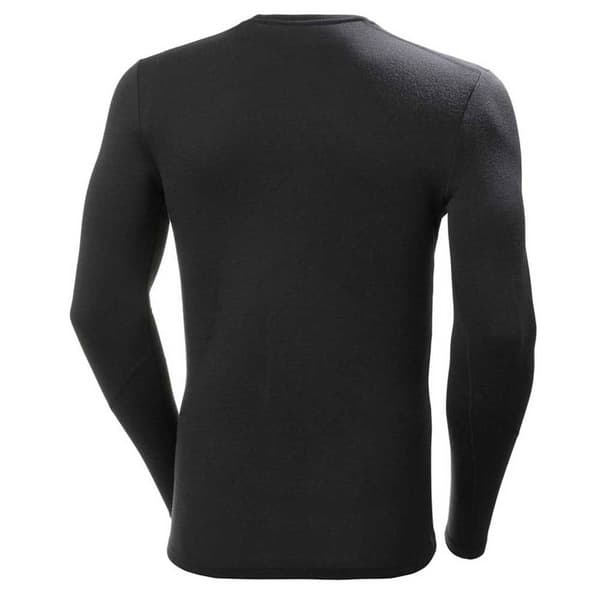 Helly Hansen Lifa Merino Midweight Crew Langærmet Baselayer Sort S Mand
