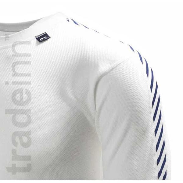 Helly Hansen Dry Stripe Crew Långärmad Baslager Vit 2XL Man