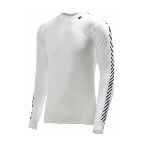 Helly Hansen Dry Stripe Crew Langærmet Baselayer Hvid 2XL Mand
