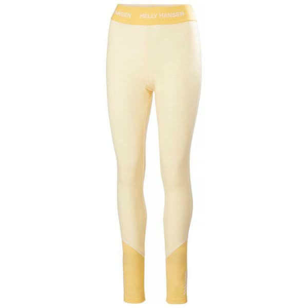 Helly Hansen Lifa Merino Midweight Baselagbukser Gul M Kvinde