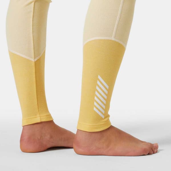 Helly Hansen Lifa Merino Midweight Baselagbukser Gul M Kvinde