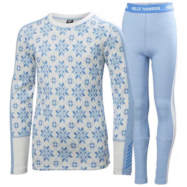 Helly Hansen Graphic Lifa Merino Junior Pohjakerroksen Housut Sininen 14 Years Poika