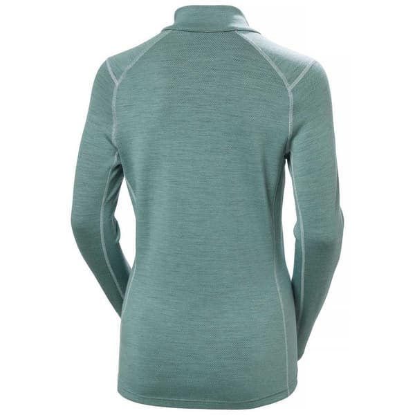 Helly Hansen Lifa Merino Midweight Gra Langærmet Baselayer Grøn,Blå S Kvinde