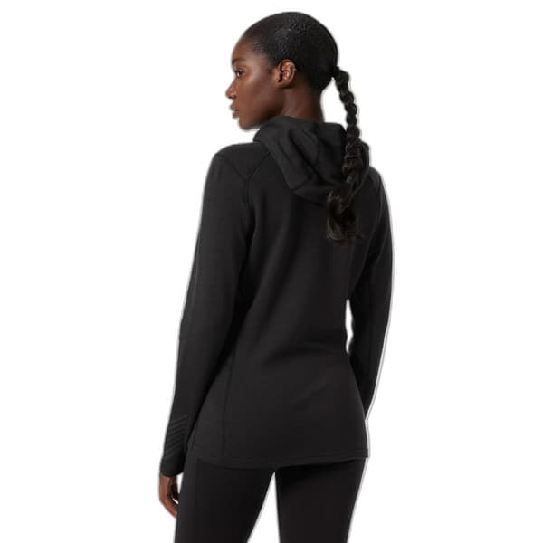 Helly Hansen Lifa Merino Midweight Langærmet Baselayer Sort XS Kvinde
