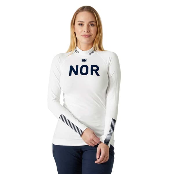 Helly Hansen Lifa Seamless Racing Pitkähihainen Aluspaita Valkoinen M Mies