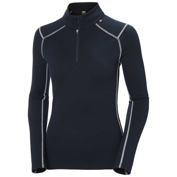 Helly Hansen Lifa Merino Midweight 49377 Langærmet Baselayer Blå XS Kvinde