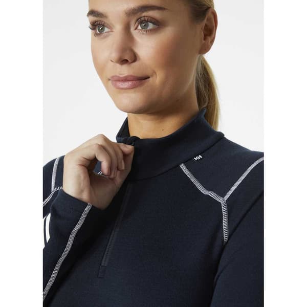 Helly Hansen Lifa Merino Midweight 49377 Langærmet Baselayer Blå XS Kvinde