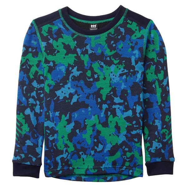Helly Hansen Graphic Lifa Merino Peruskerroksen Sarja Vihreä,Sininen 8 Years Poika