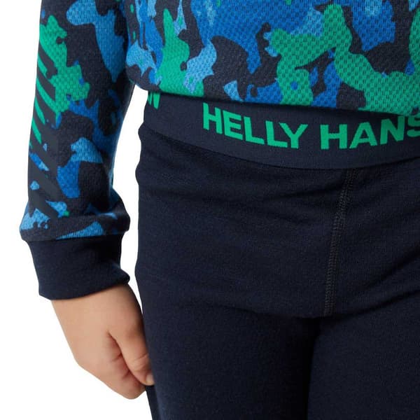 Helly Hansen Graphic Lifa Merino Peruskerroksen Sarja Vihreä,Sininen 8 Years Poika