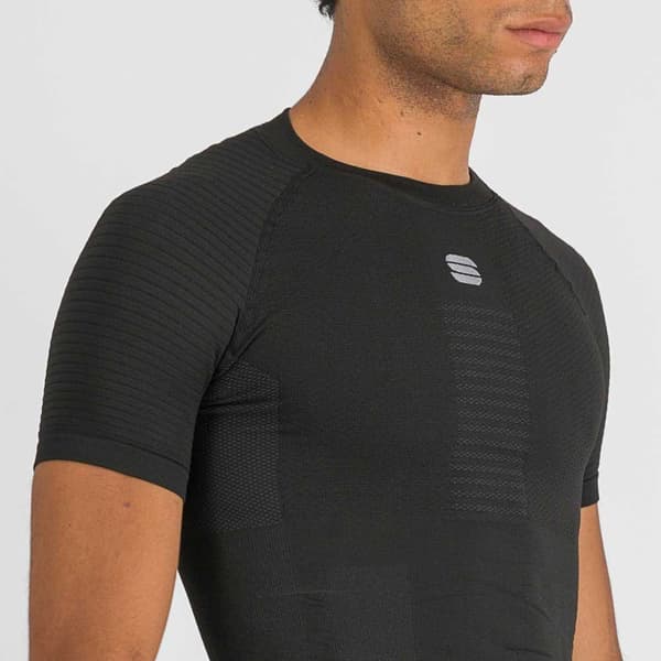 Sportful 2nd Skin Kortærmet Baselayer Sort 2XL Mand