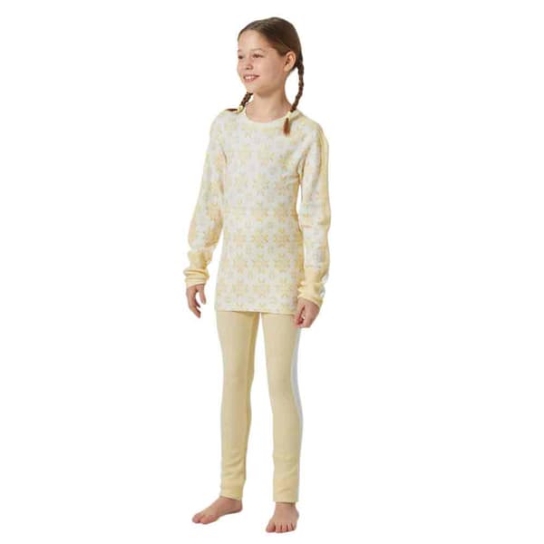 Helly Hansen Graphic Lifa Merino Youth Baslager Set Gul 12 Years Pojke